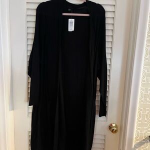 Torrid Black Open Front Sweater